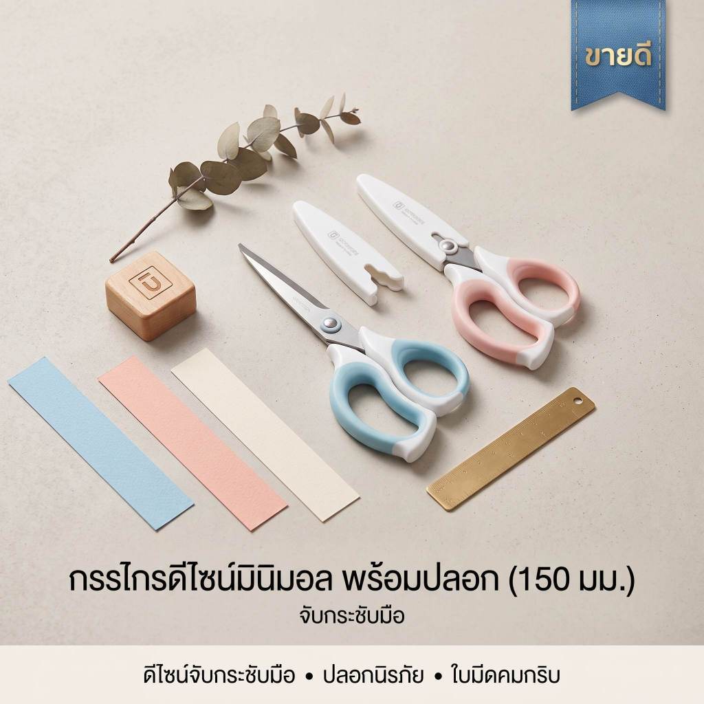 M&G กรรไกร พร้อมปลอก Scissors รุ่น ASS913Q3