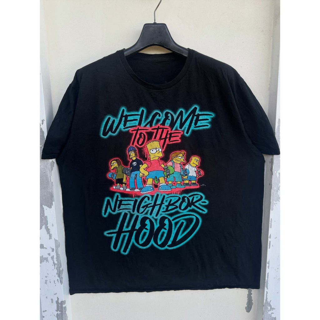 The Simpson เสื้อยืดการ์ตูน (สภาพดี)