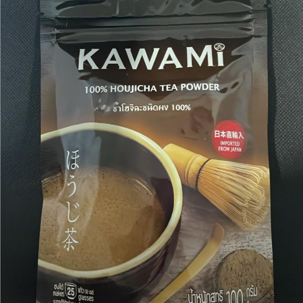 KAWAMI 100 % Houjicha tea powder ชาโฮจิฉะชนิดผง 100 % ขนาด 100 กรัม