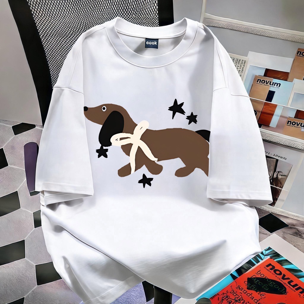 「งานเกรดพรีเมียม งานเกรด A」เสื้อยืดคอกลมผู้หญิง เสื้อ ผญ แฟชั่น เสื้อยืดแขนสั้นผู้หญิง คอตตอนแท้ ระบายอากาศดี #10