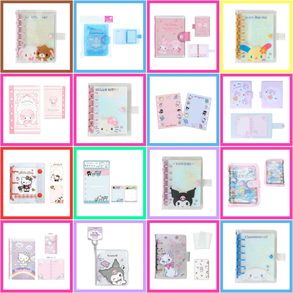💖 แท้ 100% อัลบั้มสันห่วง แฟ้มสันห่วง สมุดสติกเกอร์ Sanrio 💙 อัลบั้มรูป Kitty แผ่นติดสติกเกอร์ กระดาษ Sticker Refill