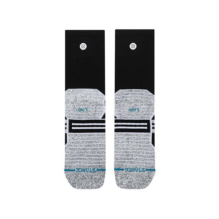 STANCE جوارب جري Fusion Grip Crew — أسود — صورة 3