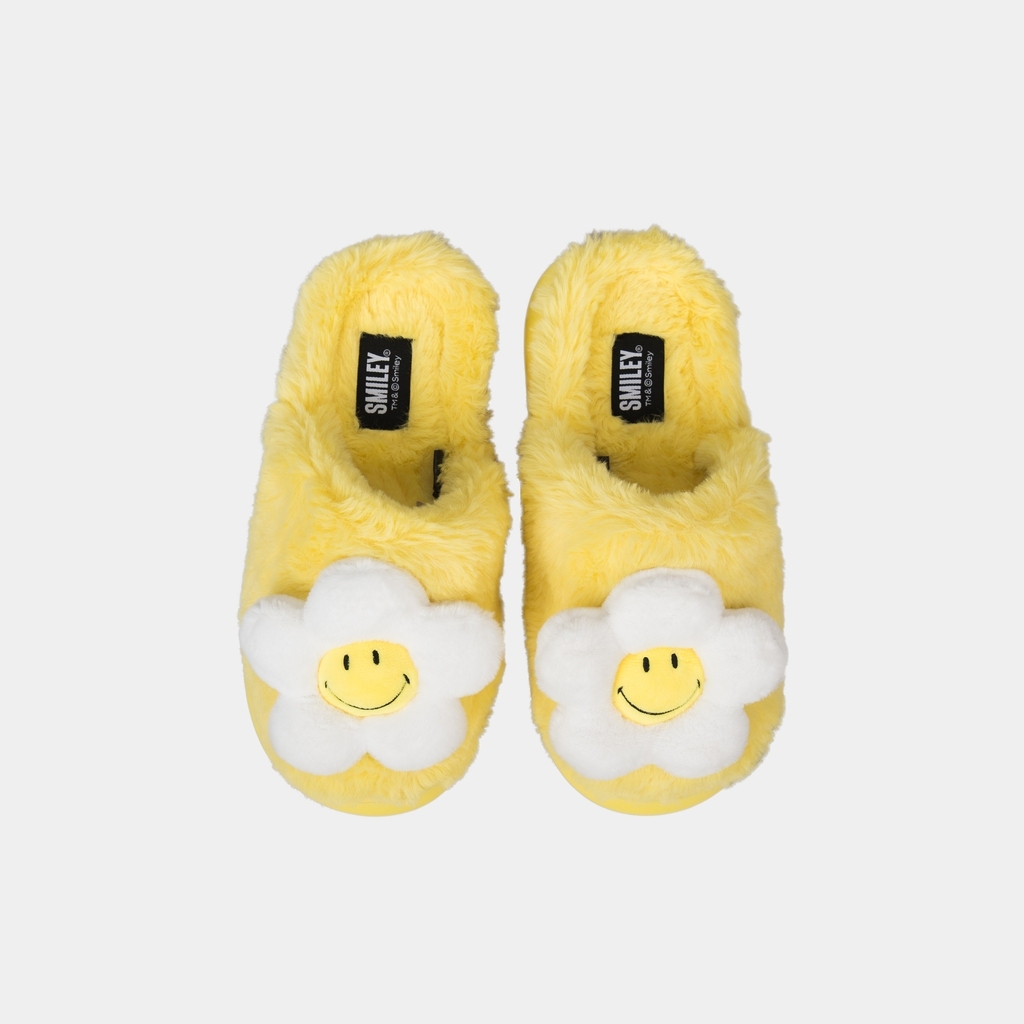 SMILEY® WHITE DAISY SLIPPER