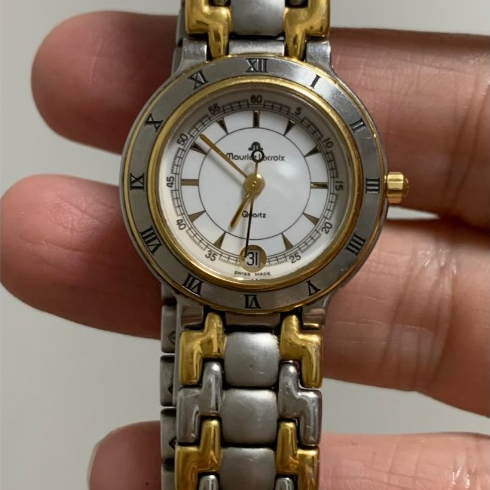 Maurice Lacroix Swiss Quartz Original Vintage Fashion Gold Silver Women Watch