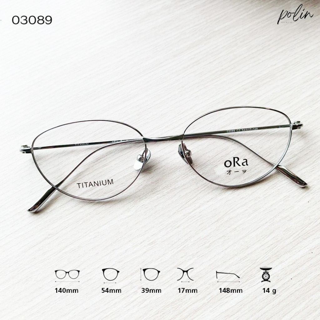Polin oRa إطار نظارة تيتانيوم 03089 — صورة 2