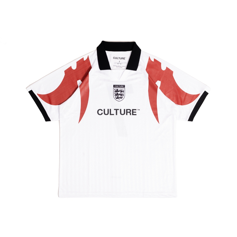 เสื้อบอลแฟชั่น | Culture Iron Crown Football Jesey | เสื้อบอล Blokecore | เสื้อบอลทีมชาติอังกฤษ | เสื้อบอลคอปก