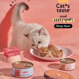 Cat's taste อาหารเปียกแมว แคทเทสต์ ไม่มีโซเดียม ดูแลสุขภาพ Japanese Quality🇯🇵 ขนาด70g*12ซอง