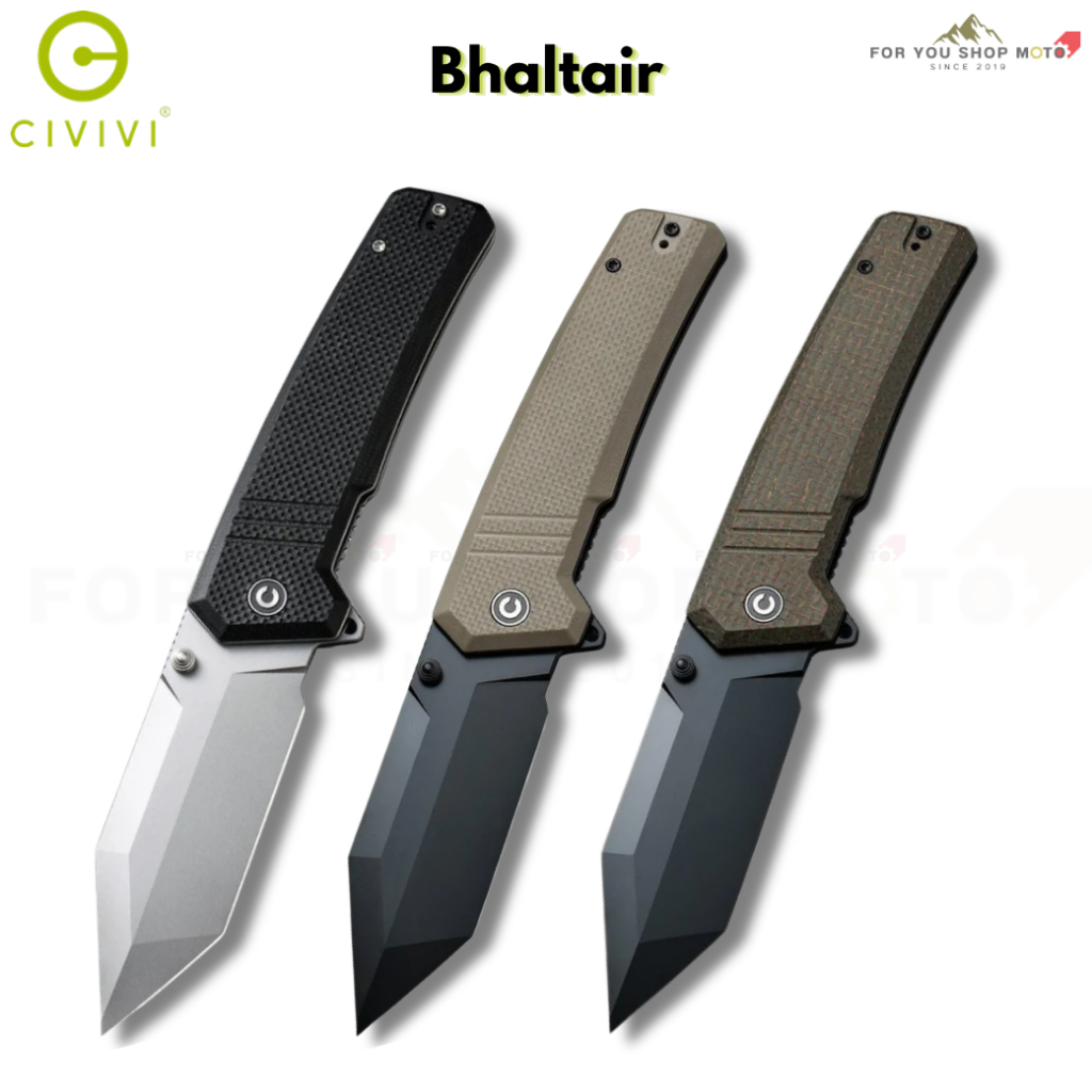 มีดพับ CIVIVI Bhaltair EDC ใบมีด Sandvik 14C28N 3.98 นิ้ว ด้าม G10 / Micarta ระบบ Liner Lock Flipper & Thumb Stud