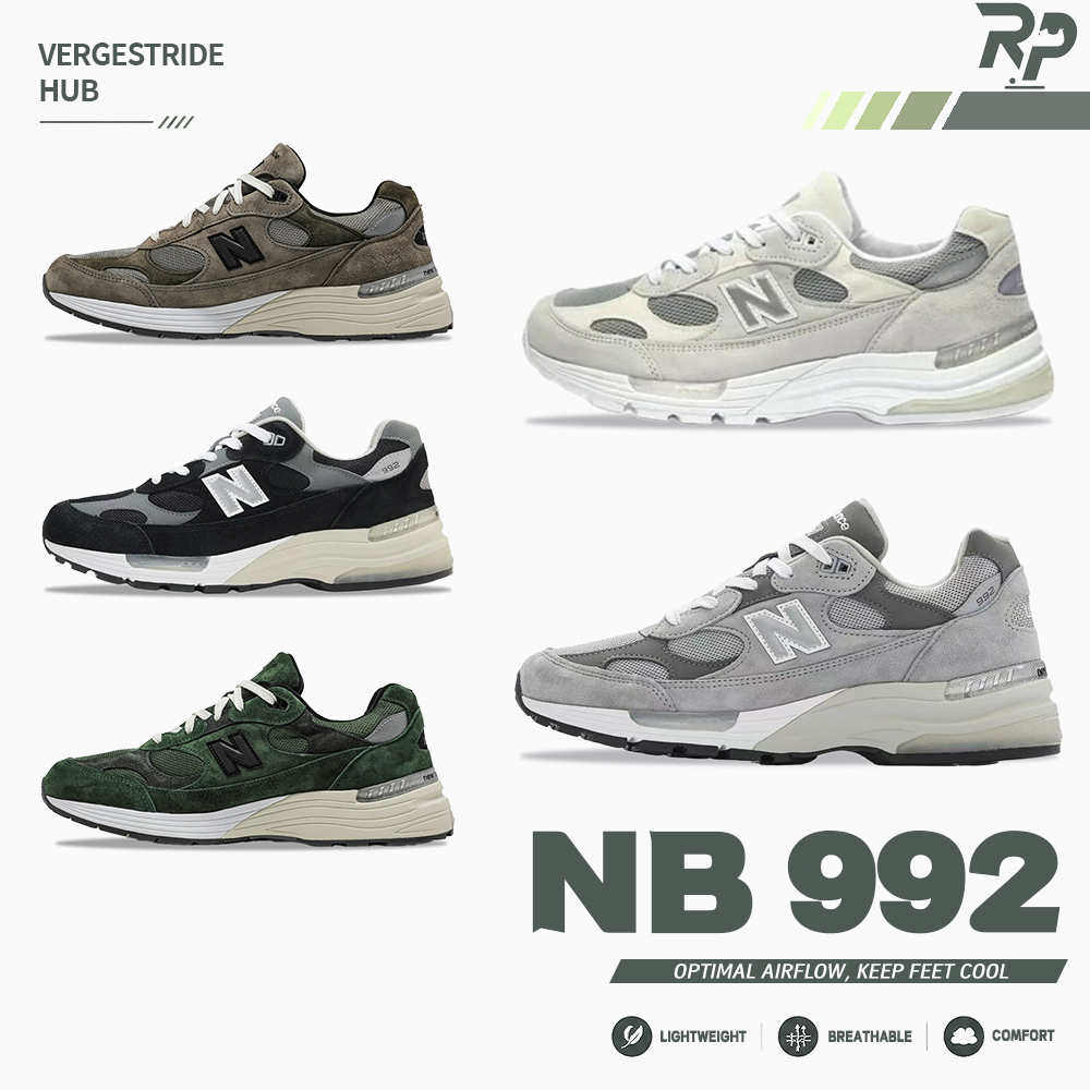 🌏 100% สินค้าแท้👟 NB 992 รองเท้ากีฬาสำหรับชายหญิง