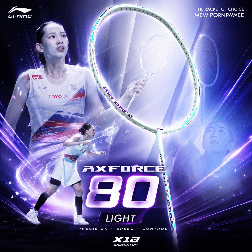 LI-NING AXFORCE 80 LIGHT ไม้แบดมินตัน Lining สายบุก Head Heavy 4U 5U Medium Soft ตบแรง ตีง่าย ของแท้