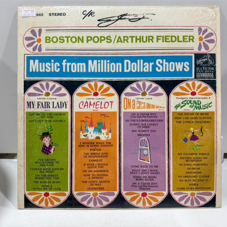 1LP Vinyl Records แผ่นเสียงไวนิล  Music From Million Dollar Shows - Arthur Fiedler Boston Pops ...  