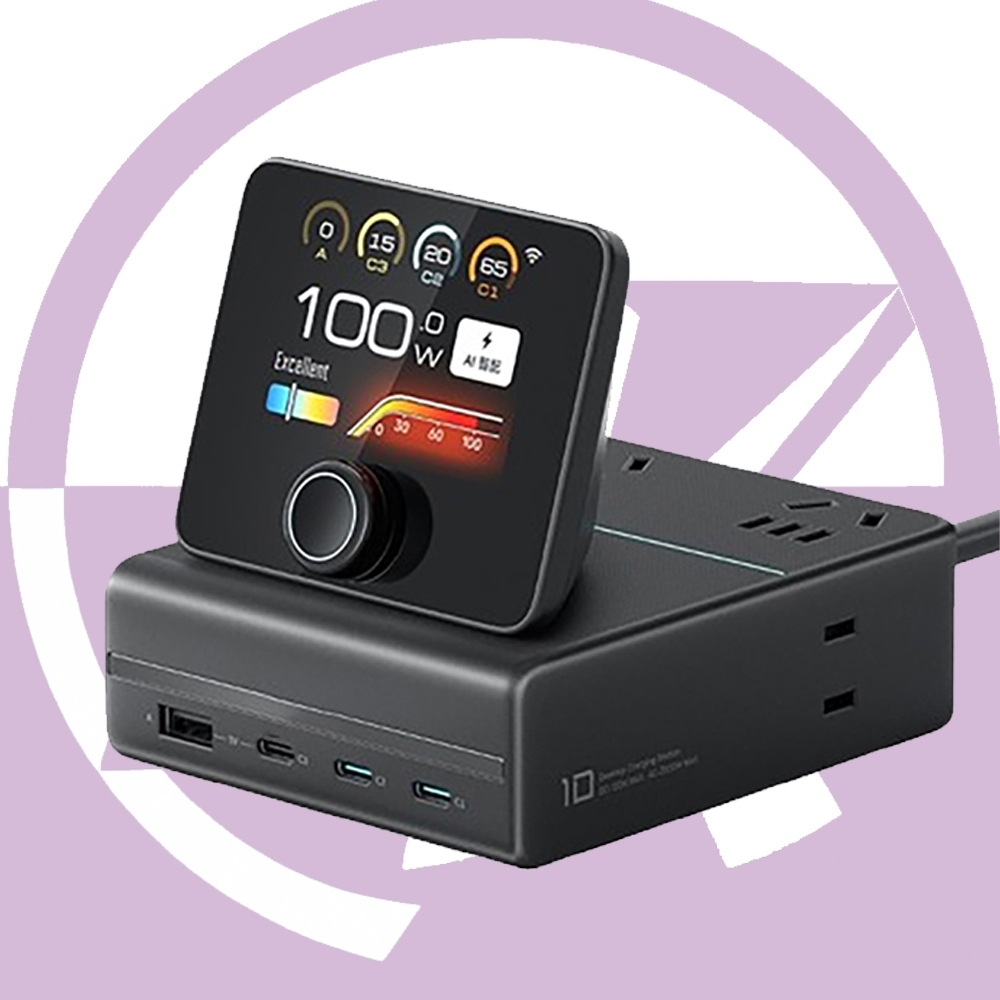 CUKTECH 120W No.10 เครื่องชาร์จรวดเร็วแปดในหน้าจอแสดงผลสถานีชาร์จเดสก์ท็อป