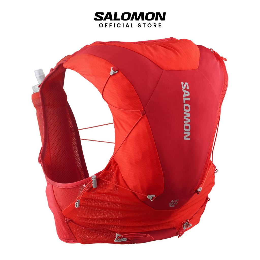 SALOMON ADV SKIN 12 Unisex Running Vest เป้น้ำวิ่งเทรล + ขวดน้ำนิ่ม 500ml x 2 ขวด Official Store — صورة 5