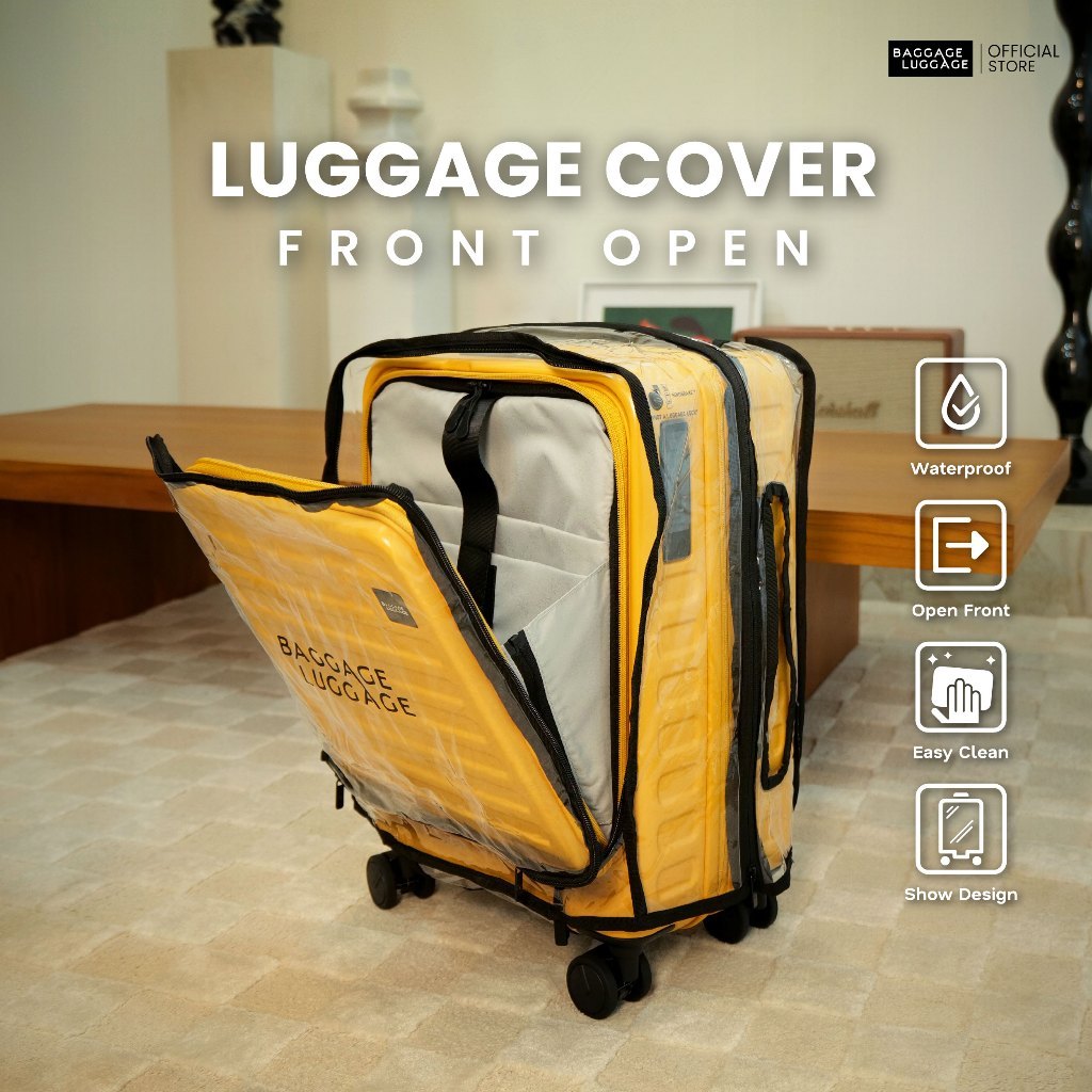 Premium Luggage Cover | ฝาเปิดหน้า กันน้ำ กันรอยขีดข่วนได้ดีเยี่ยม by Baggage Luggage