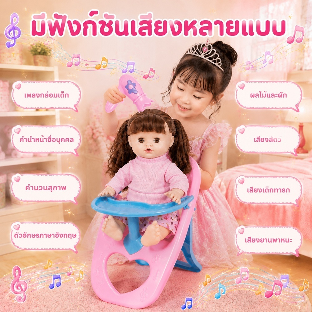 LionToys دمية رضيع مع أدوات العناية — صورة 8