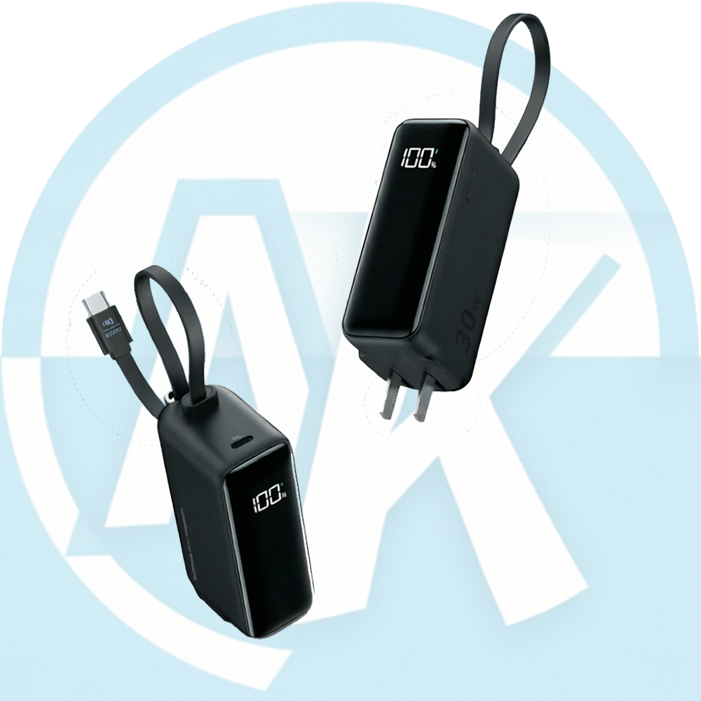 Anker 511 เครื่องชาร์จ 30W 3-in-1 5000mAh ธนาคารไฟฟ้าและเครื่องชาร์จผนัง USB คู่