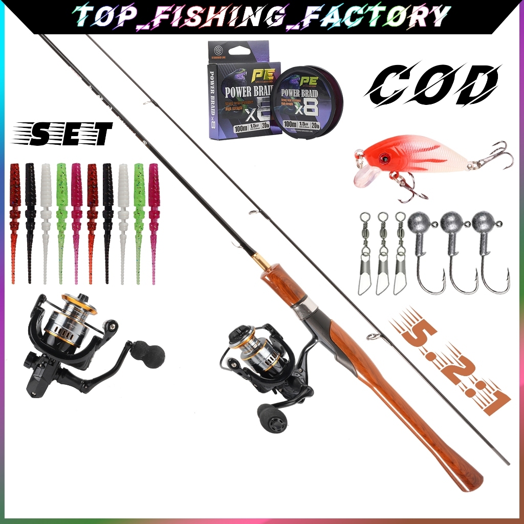 Top_Fishing_Factory รอกตกปลาน้ำหนักเบา UL ทำจากเหล็กคาร์บอนสูง มีสี่ขนาด ด้ามจับกันลื่น ปลายคันตอบสนองไว