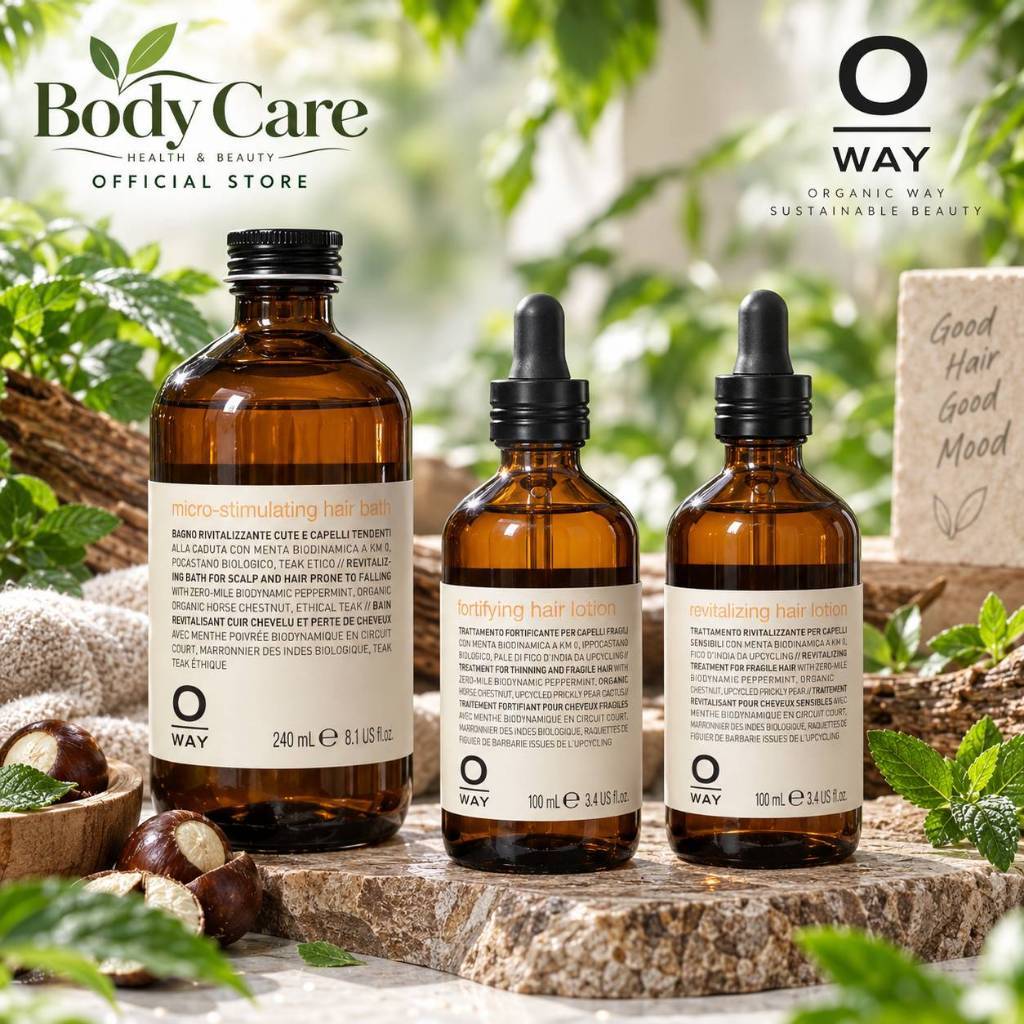 Oway shampoo  สูตรออแกนิกสำหรับผมร่วง/หนังศรีษะแพ้ง่าย/หนังศรีษะมัน หรือหนังศรีษะมีรังแคแห้งและรังแค