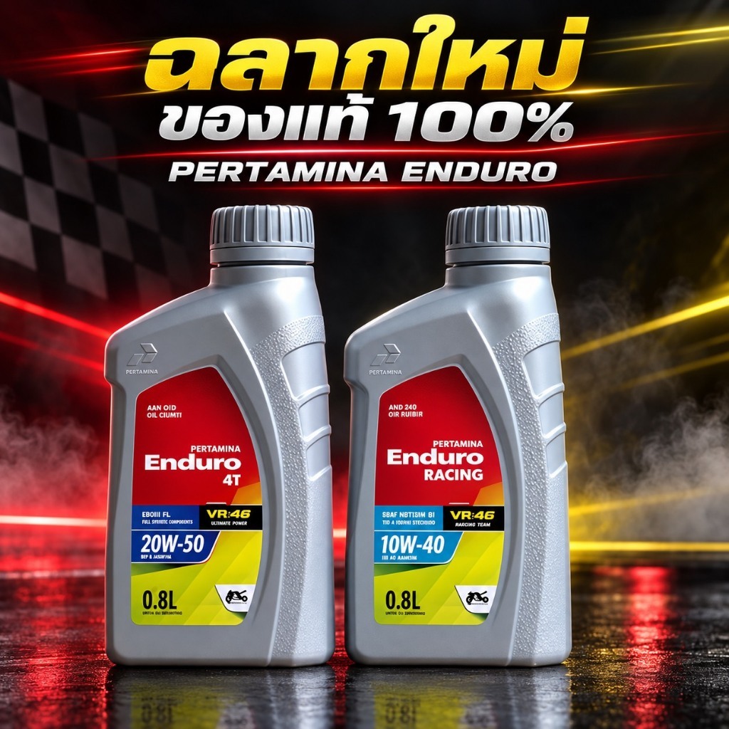 น้ำมันเครื่อง Enduro racing 10w40 /20w50 ขนาด0.8 และ1L สินค้าพร้อมส่ง  ฉลากใหม่