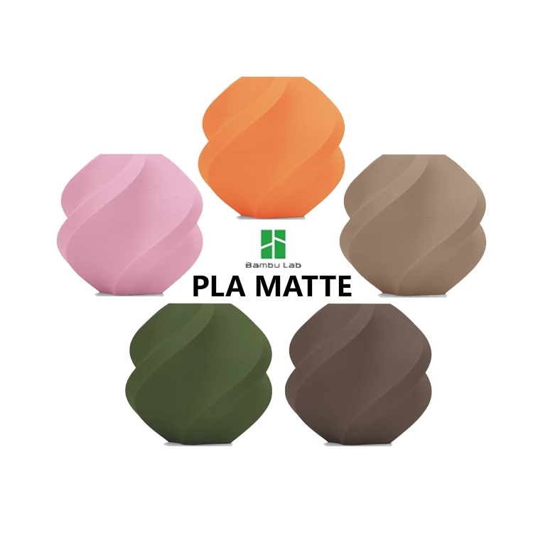 Bambu Lab PLA Matte เส้นพลาสติก 3D 1KG (มีแกน)