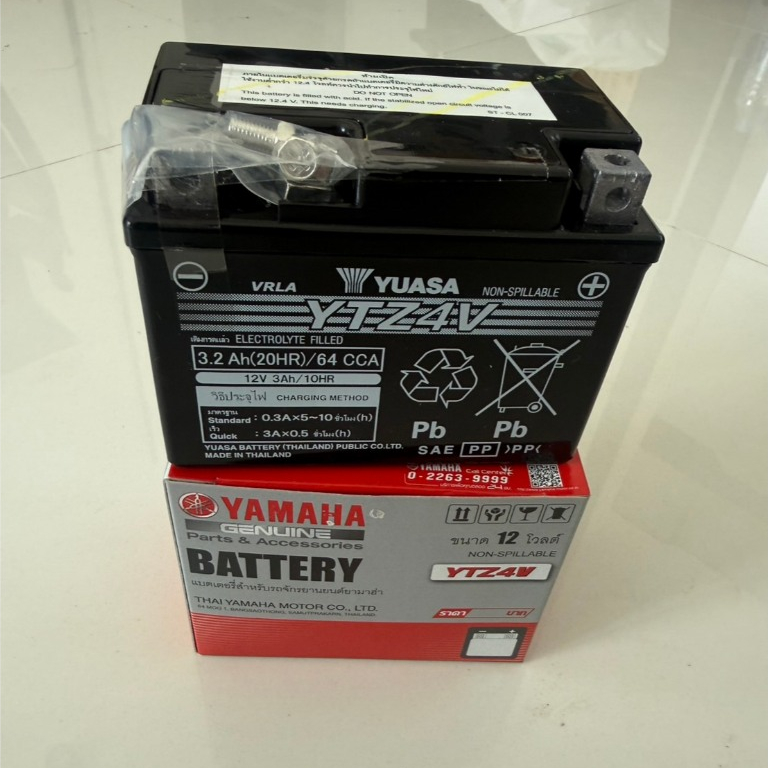 YAMAHA (2BB-H2100-00) แบตเตอรี่ 3Ah 12W แบตแห้ง ยามาฮ่า FINN PG-1 Exiter Fino Mio GT125 Grand Filano