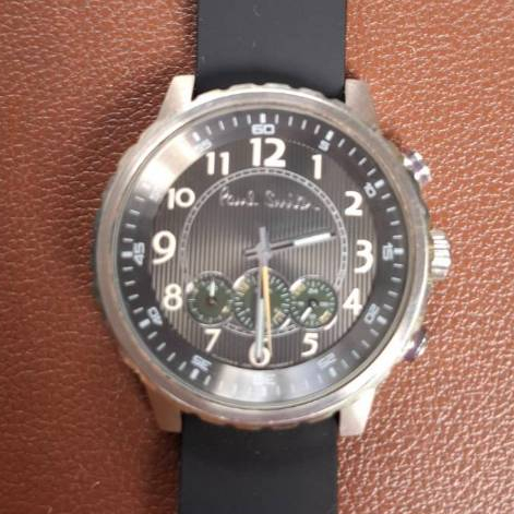 นาฬิกา Paul Smith Chronograph Masterpiece ด้านหลังธง union jack