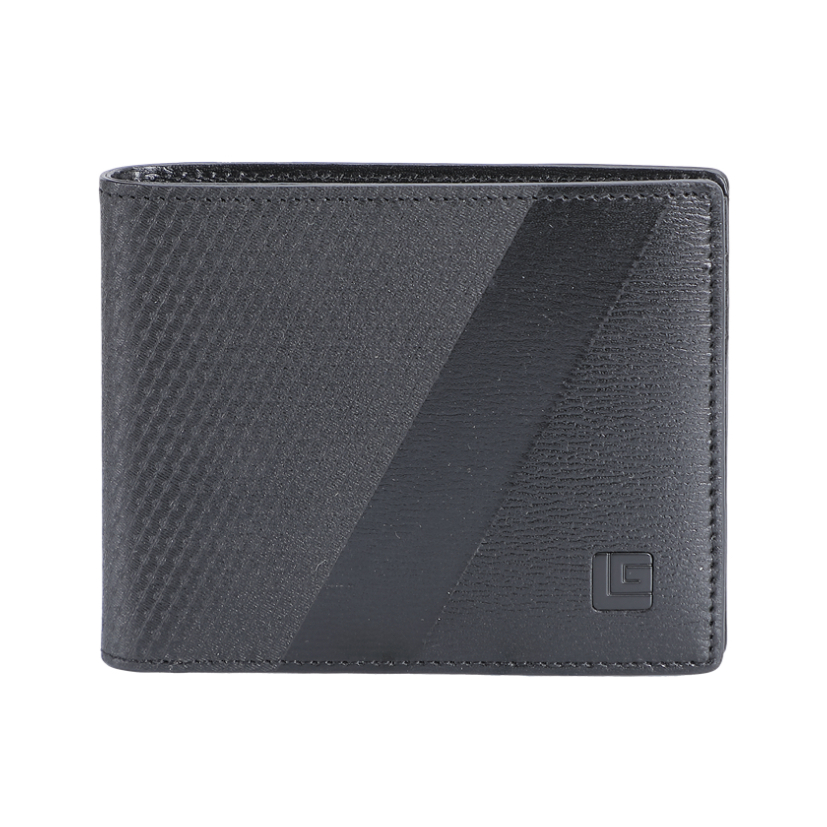 Guy Laroche กระเป๋าสตางค์หนัง 6 การ์ด สีดำ รุ่น MGW05516R6BLS