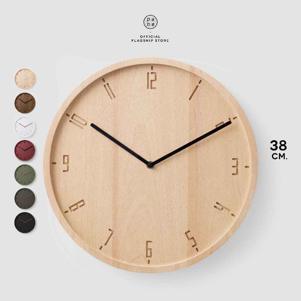 Pana Objects TIMY-C 38 cm wall clock นาฬิกาแขวนผนัง เครื่องเดินเรียบ ไม่มีเสียงรบกวน