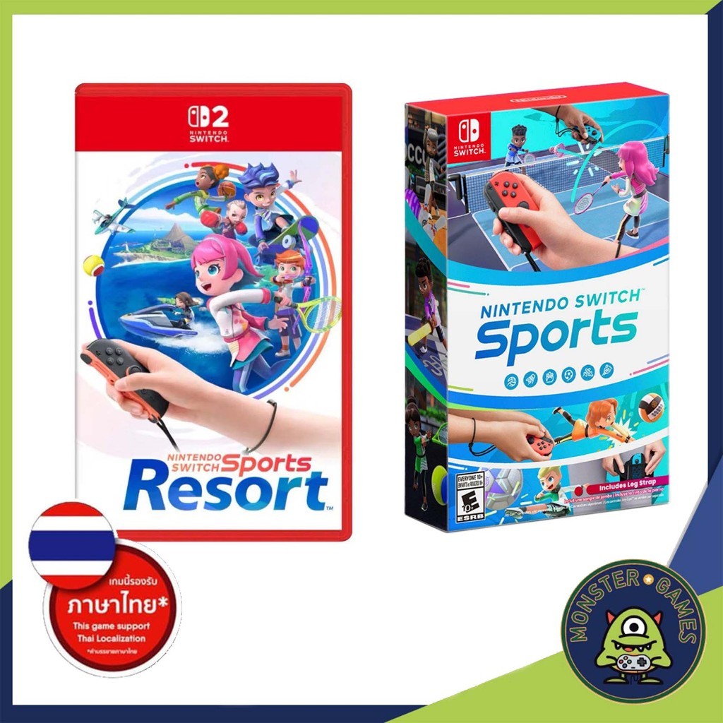 Nintendo Switch Sports Nintendo Switch 1-2 Game แผ่นแท้มือ1!!!!! (Nintendo Switch Sport Resort Game)