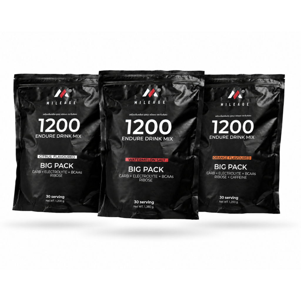 1200 BIG PACK 30serving Mileage Energy Drink Mix ผงชงให้พลังงานและเกลือแร่ สำหรับเล่นกีฬา