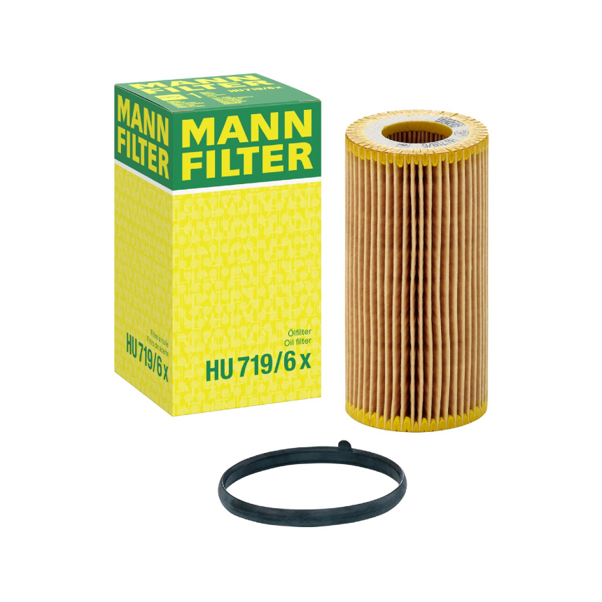 [แท้ 100% / Germany] ไส้กรองน้ำมันเครื่อง MANN FILTER HU719/6X VW Golf Passat Jetta Scirocco AUDI A3