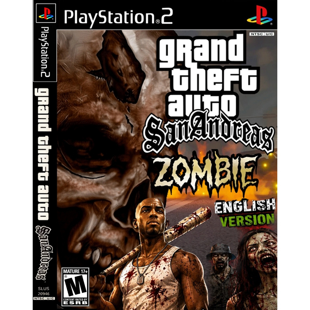 PlayStation2 - GTA San Andreas : ZOMBIES V3.0 English. เวอร์ชั่นพิเศษ / โปรดอ่านรายละเอียดเพิ่มเติม