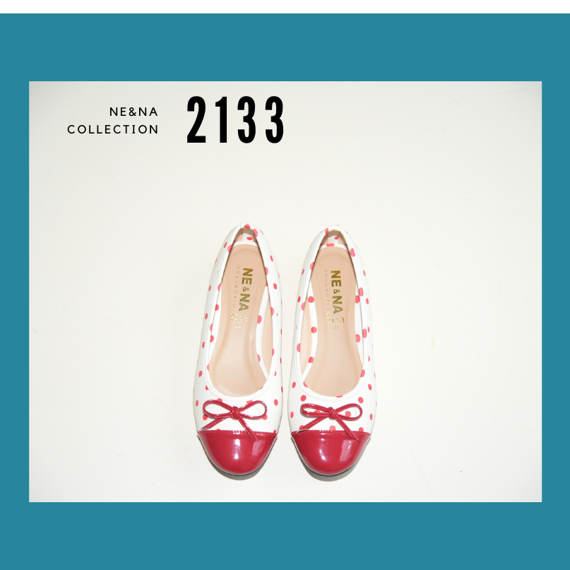รองเท้าเเฟชั่นผู้หญิงเเบบคัชชูส้นเตี้ย No. 2133 NE&NA Collection Shoes