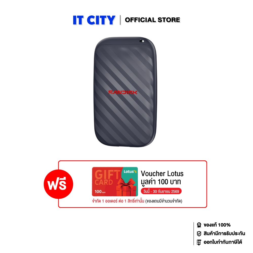 SANDISK SDSSDE10 Portable SSD 1TB (Read speed up to 600MB/s) MS4-001059