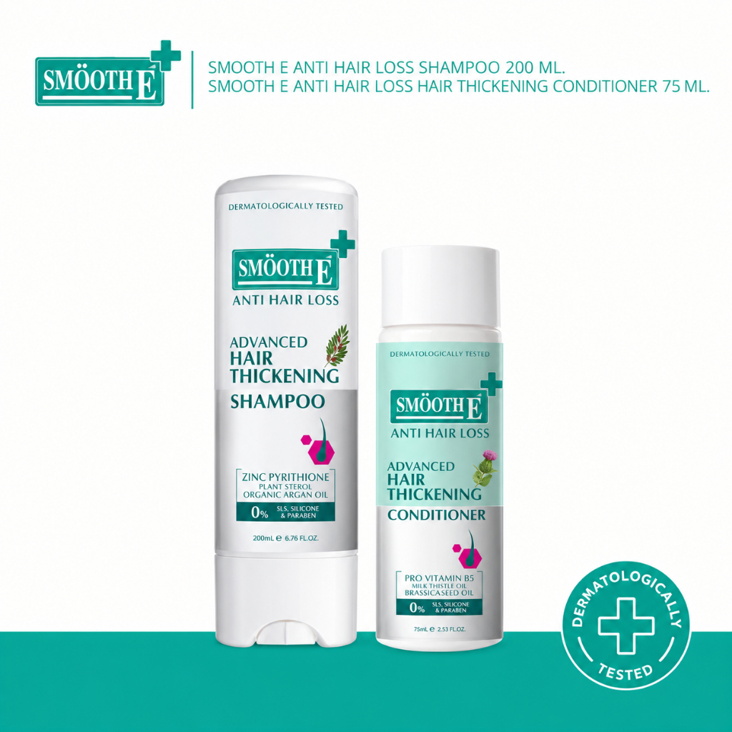 Smooth E Anti Hair Loss Hair Thickening [Shampoo 200 ml./Conditioner75ml.]