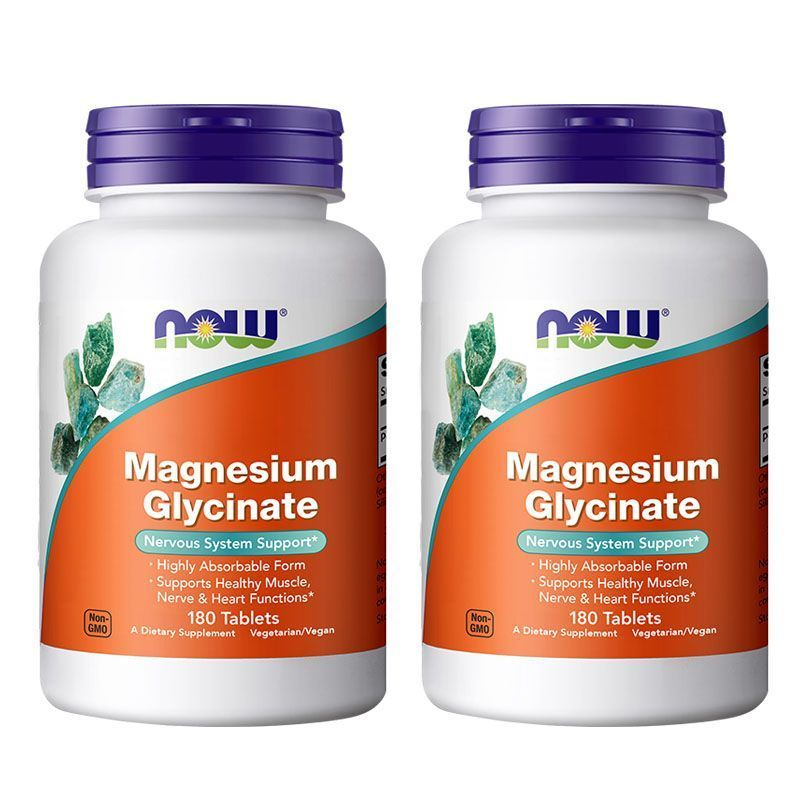 Now Foods Mag-G Magnesium Glycinate, 180 Tablets นาวฟู้ดส์ แม็กจี แมกนีเซียม ไกลซิเนท 180 เม็ด