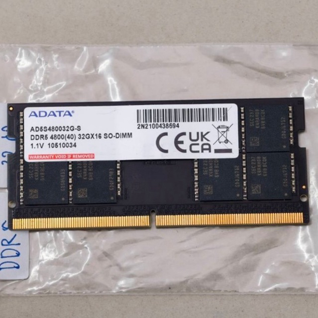 32gb ddr5 bus 4800 notebook adata ประกัน LT adata
