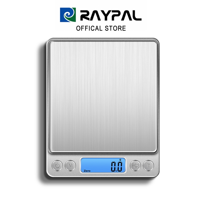 เครื่องชั่งดิจิตอล เครื่องชั่งอาหาร 500g/0.01g และ 3000g/0.1g จอ LCD มีไฟ หักน้ำหนักภาชนะ นับชิ้นงาน PCS
