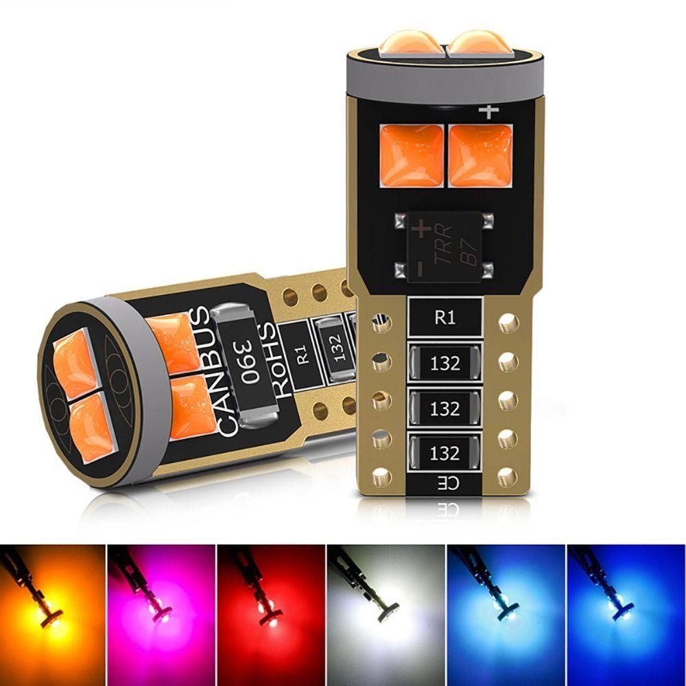 NEW หลอดไฟหรี่ (1ชิ้น) T10 LED W5W Ba9S Canbus สว่างมาก 194 501 3030 สําหรับตกแต่งรถยนต์ และมอไซค์
