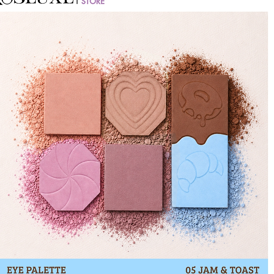 COSLUXE باليت ظلال Browntopia ‏6 درجات بنية — صورة 4