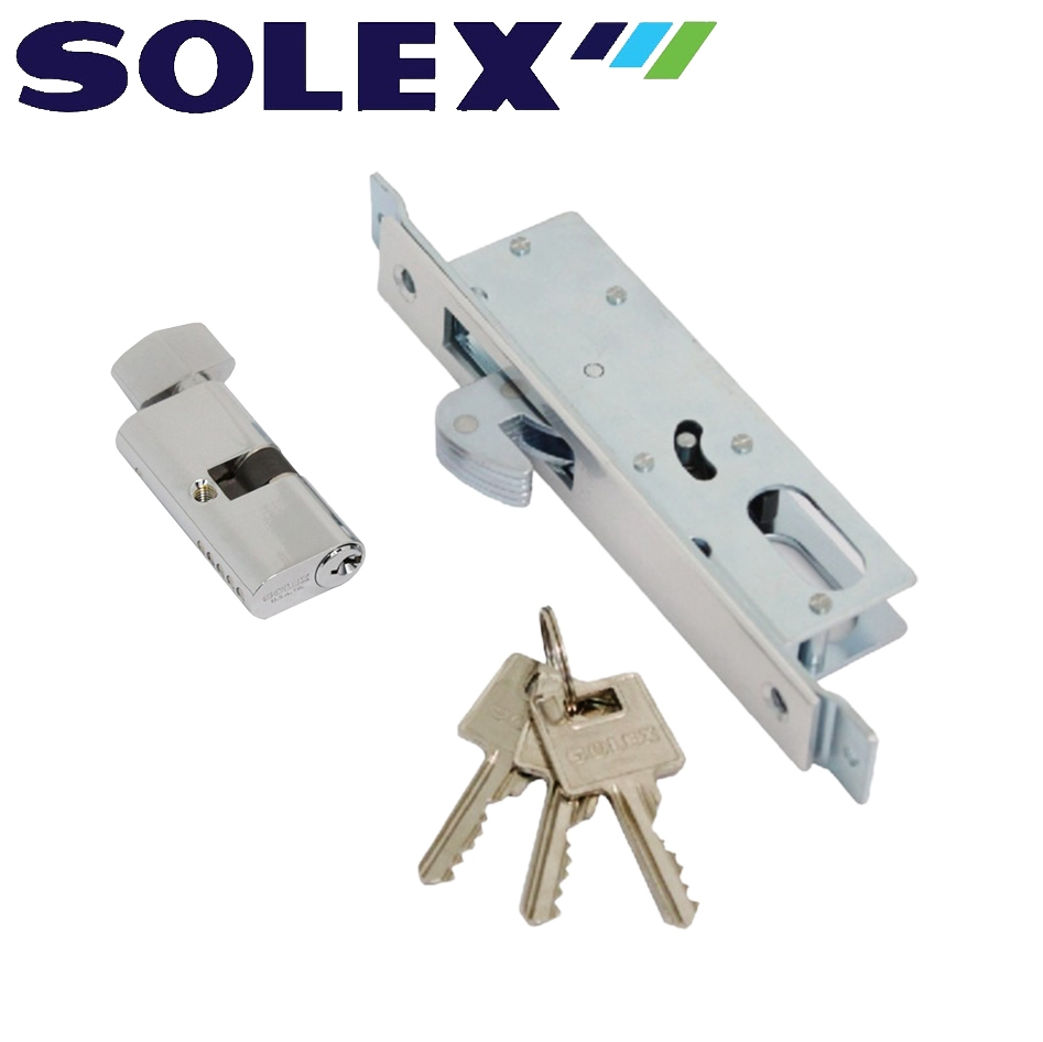 SOLEX กุญแจบานเลื่อน สำหรับ ประตูไม้ HT NO.4512W
