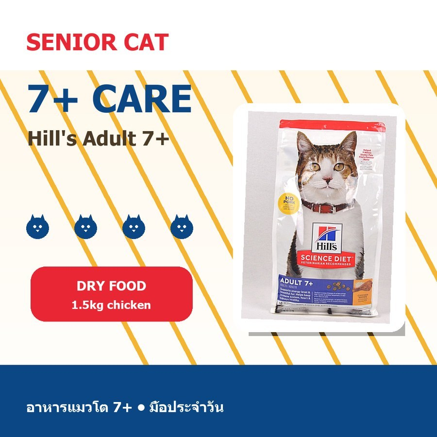 Senior Cat Dry Food Chicken Recipe 1.5kg Pack