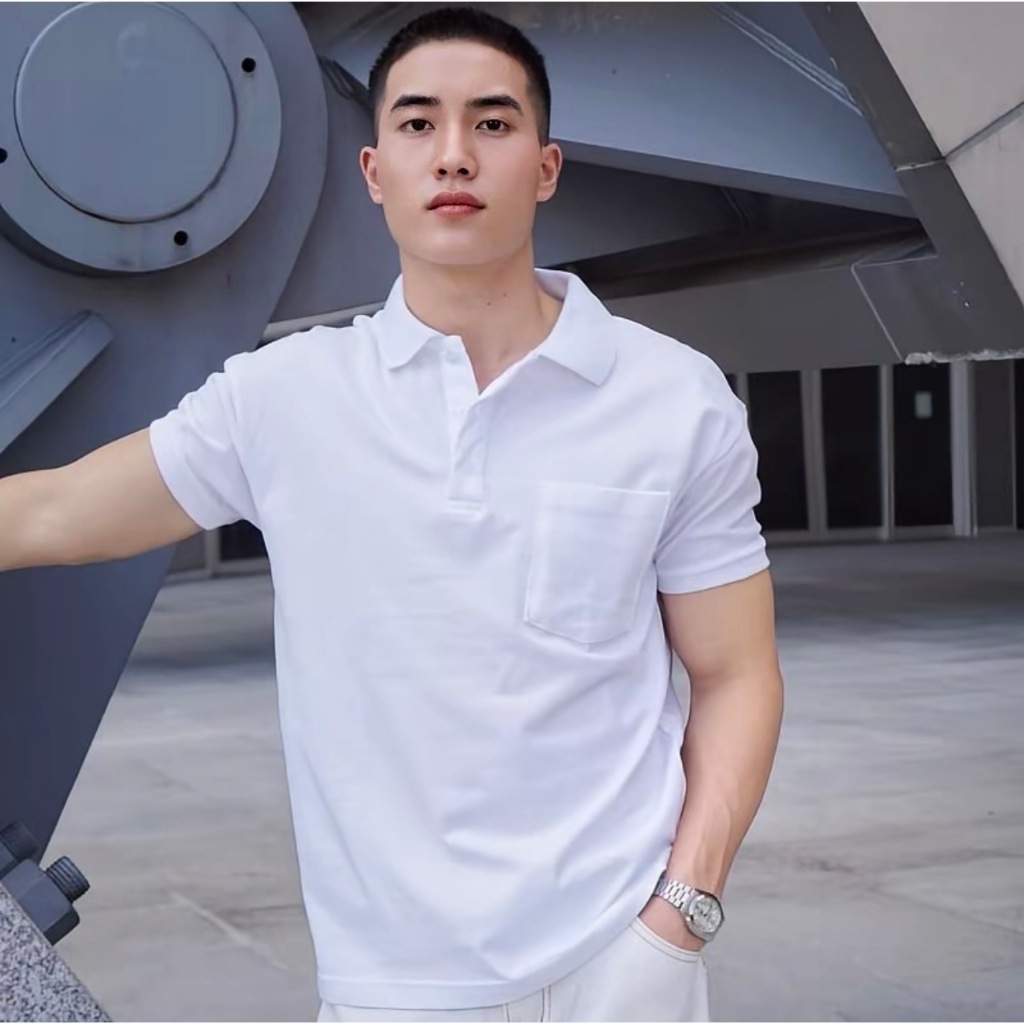 Amtar เสื้อโปโล Signature Fit  เสื้อโปโลคอปก ทรงรัดกล้าม เรียบ เท่ และดูดีทุกมุม ใส่เที่ยว ใส่คาเฟ่ 