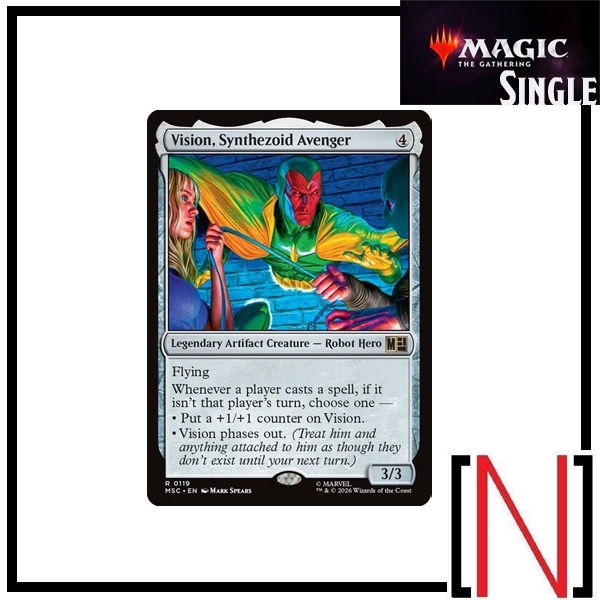 [MTG][Single][MSC] Vision, Synthezoid Avenger ระดับ Rare [ภาษาอังกฤษ]
