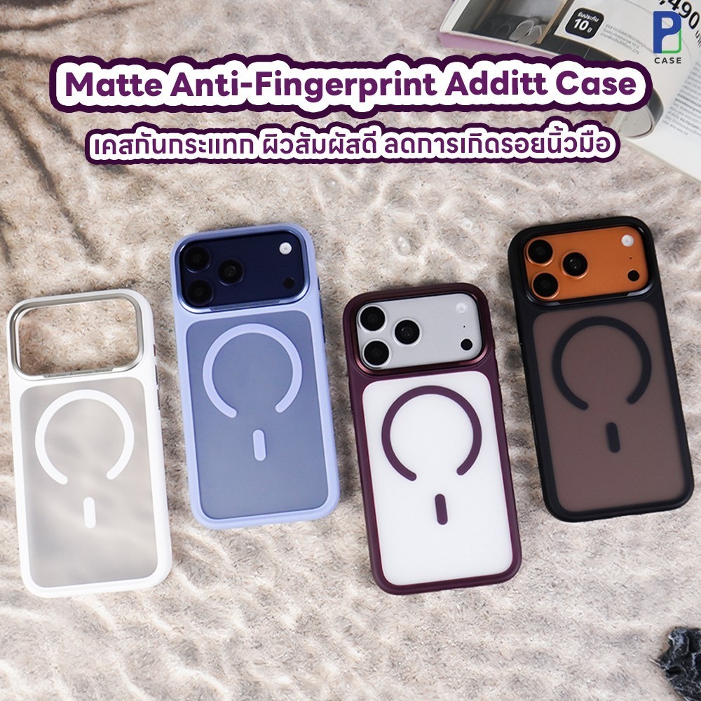 Case Additt เคสไอโฟน กันกระแทก ขอบกล้องอลูมิเนียม ปิดปุ่มCamera สำหรับ 18ProMax / 18Pro / 17ProMax / 17 / 16ProMax / 16