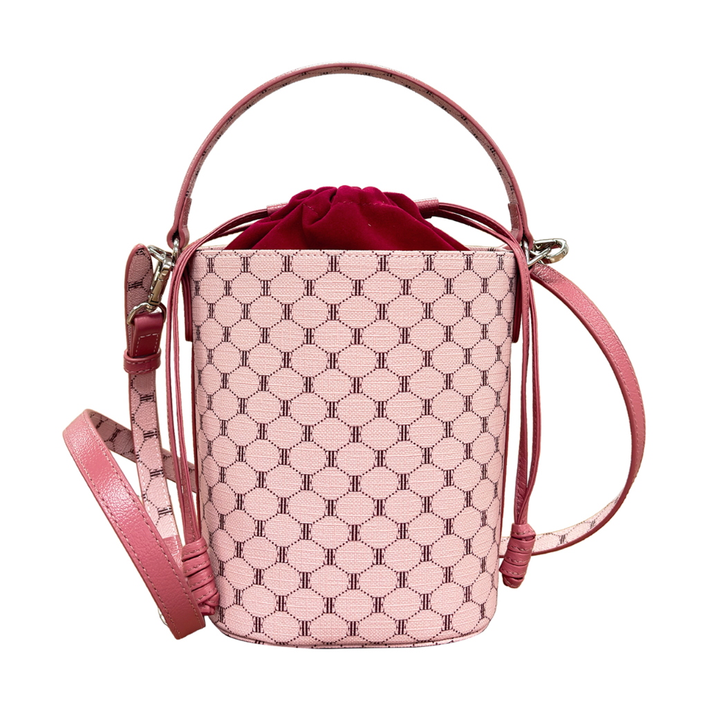 ELLE حقيبة دلو MONOGRAM جلد طبيعي WEHH108