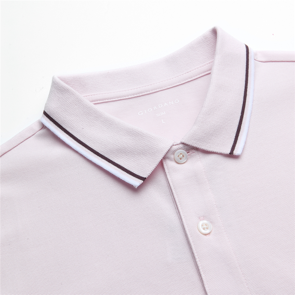 GIORDANO قميص بولو رجالي Slim قطن — صورة 6