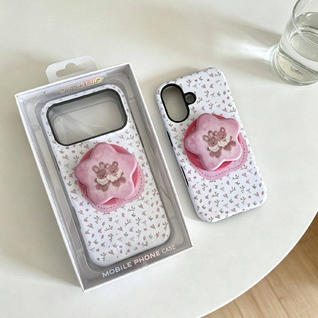 เคสสกรีนลายผิวด้าน ชาร์จไร้สาย สำหรับ ไอโฟน18pro 18proMax i17 17pro 17proMax i16 16promax เคสเเม่เหล็กพร้อมกิ๊บต๊อก