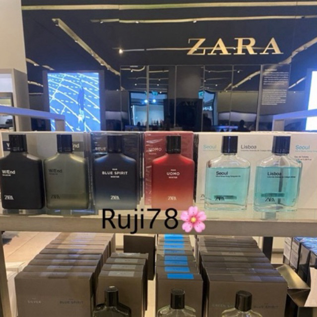 พร้อมส่ง น้ำหอมผู้ชาย Zara Gold Silver Blue Spirit Seoul Lisboa Navy Black etc hi