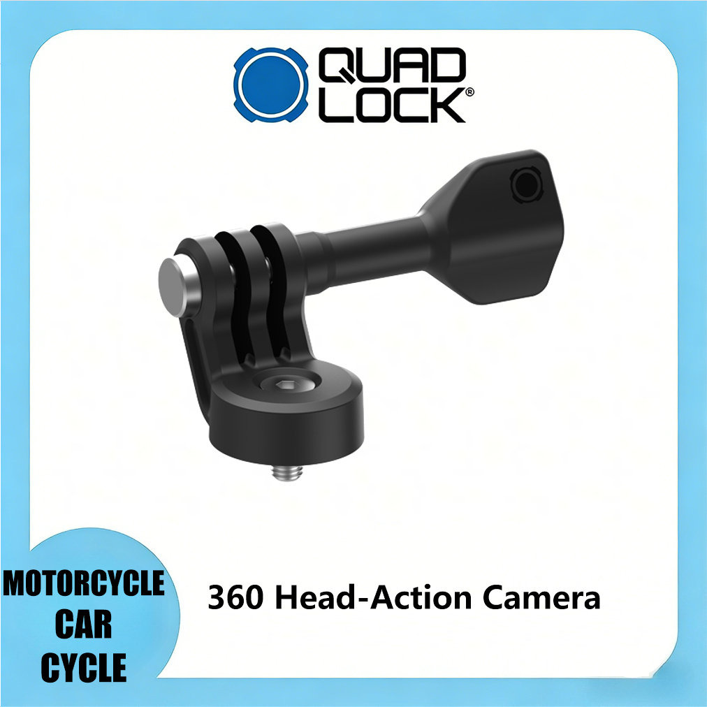 Quad Lock 360 Head - Action Camera Adaptor for Motorcycle Bike Cycling Mounts